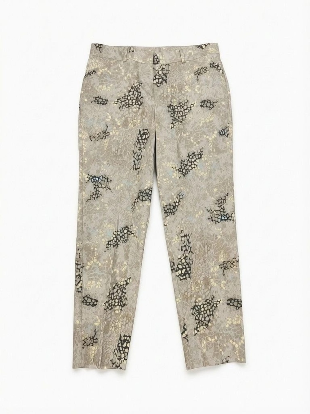 ZAC & RACHEL BROWN MINT MULTI SNAKEPRINT COTTON PANT